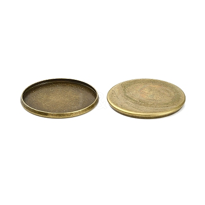 Iron Plain Edge Bezel Cups MAK-Q011-25AB-25mm-1