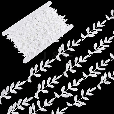 15 Yards Lace Embroidery Polyester Ribbons SRIB-GF0001-05-1