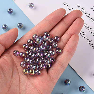 Transparent Acrylic Beads MACR-S370-B8mm-769-1