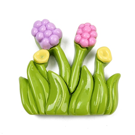 Opaque Resin Cabochons CRES-P037-01E-1