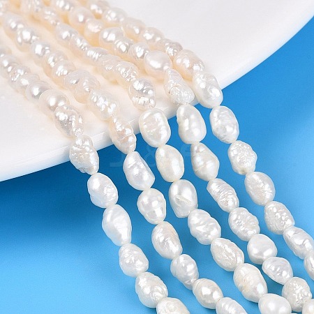 Natural Baroque Keshi Pearl Beads Strands PEAR-N031-01C-1