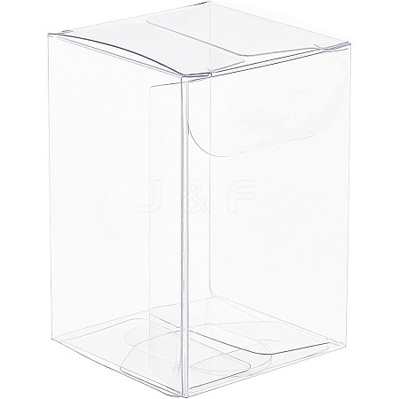 40Pcs Rectangle Transparent Plastic PVC Box Gift Packaging CON-BC0002-21B-1