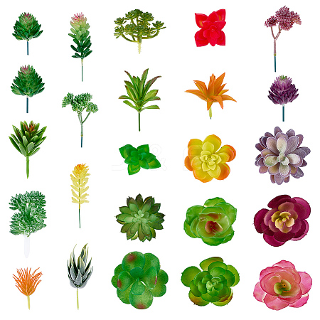 PVC Artificial Succulent Plant AJEW-SP0004-35B-1