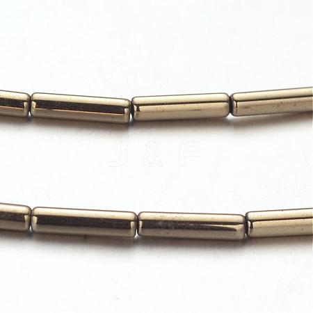 Electroplate Non-magnetic Synthetic Hematite Bead Strands G-F300-37B-06-1