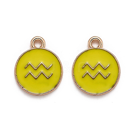 Alloy Enamel Pendants ENAM-S124-01A-14J-1