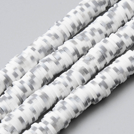 Handmade Polymer Clay Beads Strands X-CLAY-N008-010E-1