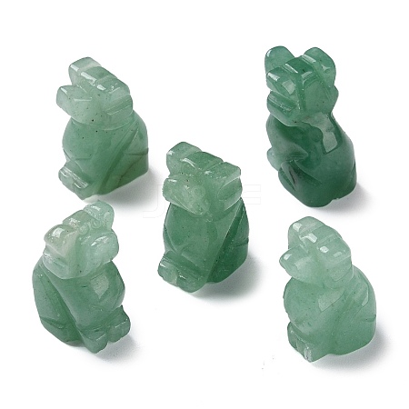 Natural Green Aventurine Carved Healing Figurines G-B062-03C-1