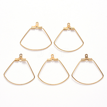 PVD Vacuum Plating 304 Stainless Steel Wire Pendants STAS-S103-03G-1