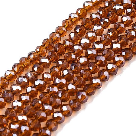 Electroplate Glass Beads Strands EGLA-A044-T1mm-A02-1