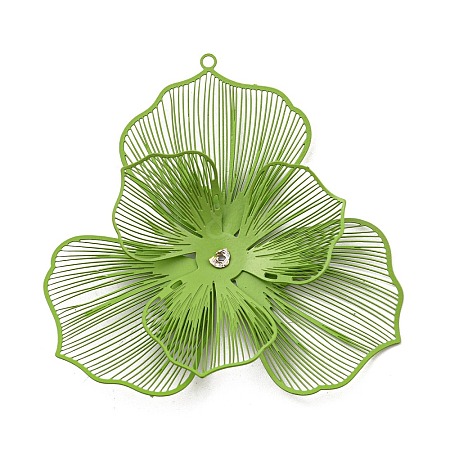Spray Printed 430 Stainless Steel Big Pendants STAS-P359-02F-1