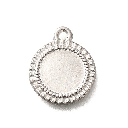 304 Stainless Steel Pendant Cabochon Settings STAS-I321-60P-1