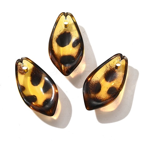Transparent Acrylic Pendants OACR-D303-01J-1