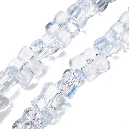 Transparent Glass Beads Strands GL-CBAAE04-01I-1