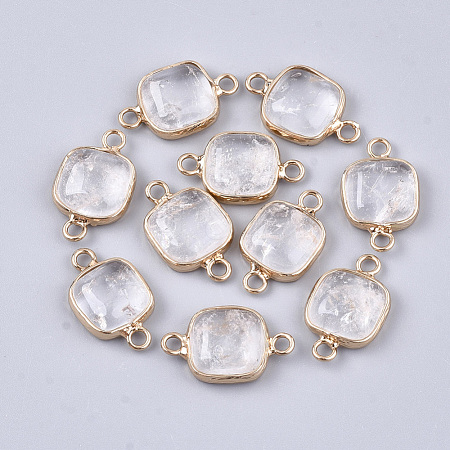 Natural Quartz Crystal Links Connectors G-S344-69M-1