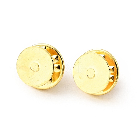 120Pcs Brass Lapel Pin Backs KK-J303-01G-1