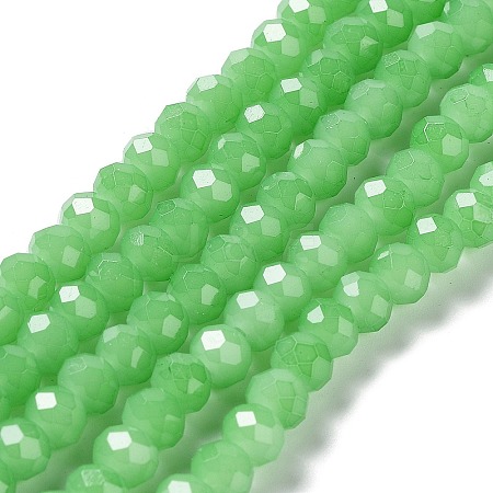 Baking Paint Imitation Jade Glass Bead Strands LS-DGLA-A034-J6MM-A9-1