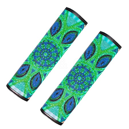 DIY Mandala Pattern Car Seat Belt Pads Diamond Painting Kits PW-WGC6351-01-1