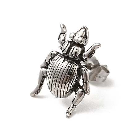 304 Stainless Steel Stud Earrings LS-EJEW-K260-03B-AS-1