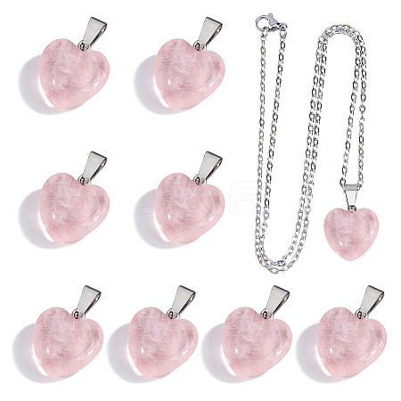 10Pcs 304 Stainless Steel Cable Chain Necklaces NJEW-DC0001-25-1