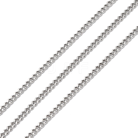 304 Stainless Steel Curb Chains CHS-M009-11P-01-1