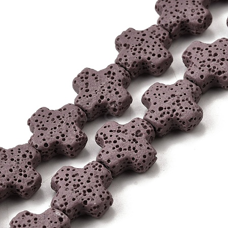 Natural Lava Rock Beads Strands G-L498-E02-01C-1