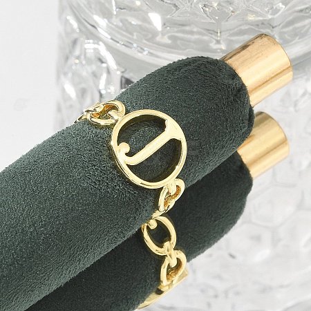 Brass Open Cuff Rings for Women RJEW-K289-01G-J-1