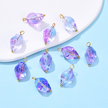 Glass Pendants PALLOY-YW00060-02-1