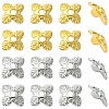 20Pcs Brass Bead Caps KK-YW0003-55G-2