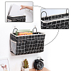 Tartan Pattern Polycotton Bedside Caddy for Student Dorm AJEW-WH0001-81-5
