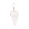 Natural Quartz Crystal Gemstone Pendants G-D458-06P-06-RS-2