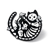 Skeleton Cat Enamel Pin LS-ENAM-K053-49-1