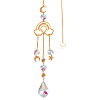 1Pc Faceted Glass Sun Catcher Pendant Decorations AJEW-TA0002-91-1