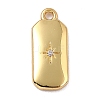 Brass Micro Pave Cubic Zirconia Charms LS-ZIRC-I054-12G-03-1