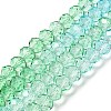 Transparent Painted Glass Beads Strands DGLA-A034-T8mm-A16-2