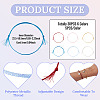 30Pcs 6 Colors Polyester Braided Cord Bracelet Making AJEW-TA00047-4