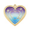 304 Stainless Steel Enamel Pendants STAS-Z186-12G-03-1