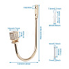 Zinc Alloy U Shape Hook Hangers Curtain SW-TAC0002-08C-10