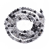 Natural Black Rutilated Quartz Beads Strands G-S361-3mm-011-2