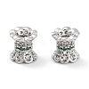 Brass Micro Pave Clear Cubic Zirconia Beads KK-P271-39A-01-1