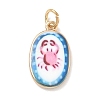 Printed Brass Pendants KK-D104-02A-G-1