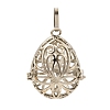 Brass Cage Pendants KK-G283-03P-1