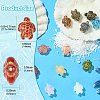 12Pcs 12 Colors Handmade Lampwork Beads LAMP-CJ0002-46-2