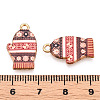 Winter Theme Alloy Printed Pendants PALLOY-D581-01E-3