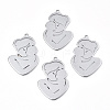 Non-Tarnish 201 Stainless Steel Pendants LS-STAS-N098-070P-2
