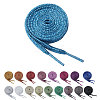 Globleland 18 Pairs 18 Colors Sparkle Polyester Shoelaces AJEW-GL0002-42-1