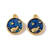 Alloy Enamel Pendants ENAM-M056-14KCG-2