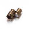 Brass Locking Tube Magnetic Clasps LS-KK-MC077-AB-2