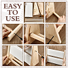 2-Layer Bamboo Slant Back Necklace Organizer Display Stands NDIS-WH0010-31-5