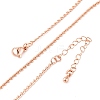 Brass Link Chain Necklaces for Women NJEW-D302-13RG-2