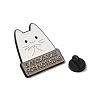 Cat Shape Enamel Pins JEWB-P039-11EB-04-3